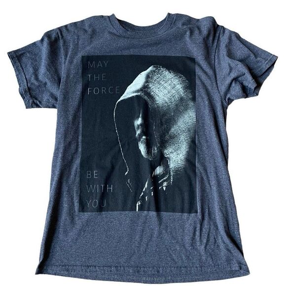 Star Wars T-Shirt Adult M Luke Skywalker May The Force Be With You - Picture 1 of 2